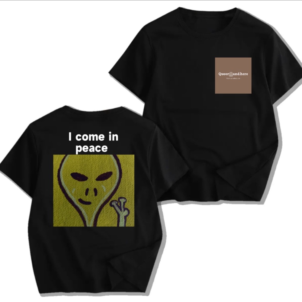 Black Alien Graphic T-Shirt